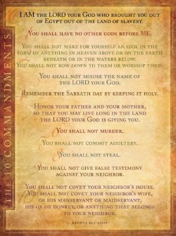 Gods 10 Commandments