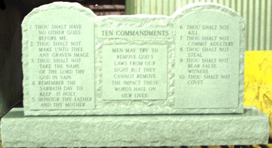 Stone Tablets of the Ten Commandments